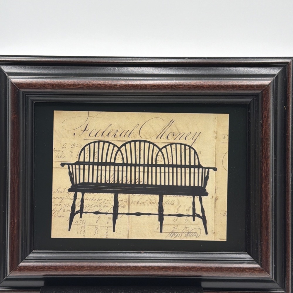 Vintage Colonial Williamsburg Windsor Bench Print By Allison Shriver 8x10